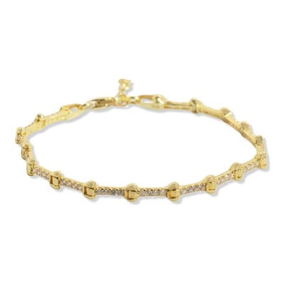 Zirkon Taşlı Bileklik 718549 Gold