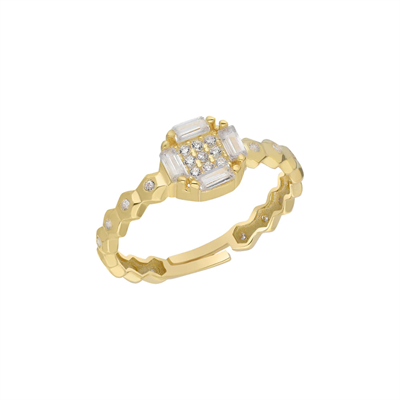Zirkon Taşlı Yüzük 718865 Gold