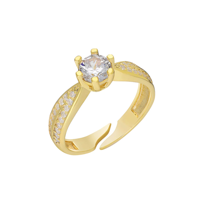 Zirkon Tektaş Yüzük 718863 Gold