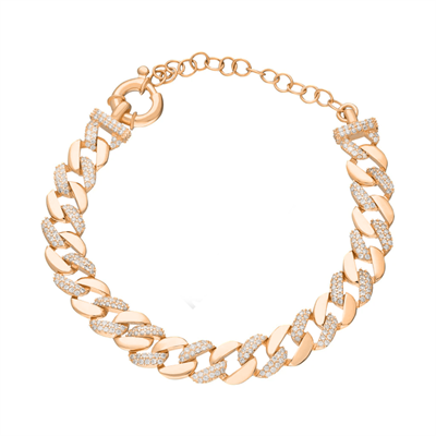Zirkon Zincir Bileklik 718501 Rose