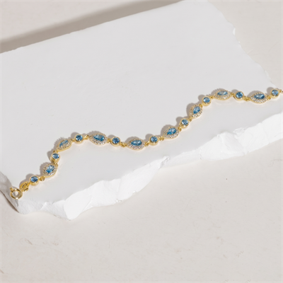 Damla Taşlı Bileklik 718551 Gold