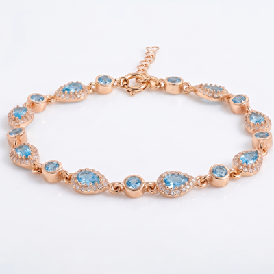 Damla Taşlı Bileklik 718551 Rose