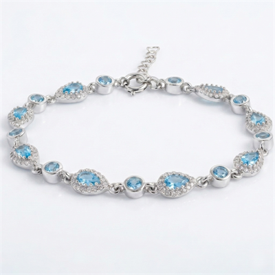 Damla Taşlı Bileklik 718551 Silver
