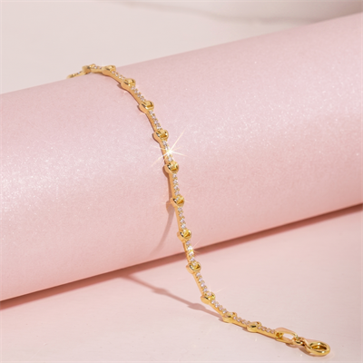 Zirkon Taşlı Bileklik 718549 Gold
