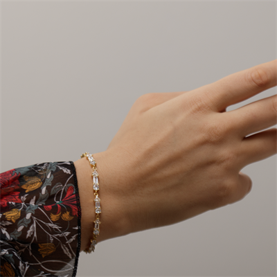 Zirkon Taşlı Bileklik 718553 Gold