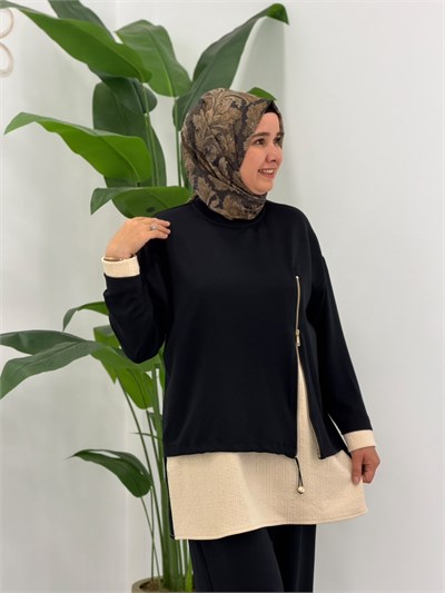 2373 Siyah Lara Gold Takım