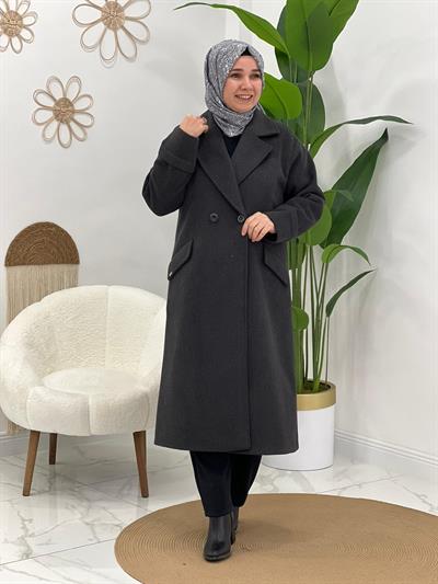 Balık Sırtı Desenli Kaban