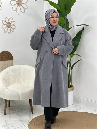 Balık Sırtı Desenli Kaban