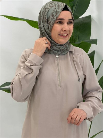 Bej Formosa Pantolonlu Takım