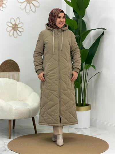 Bej Şişme Mont