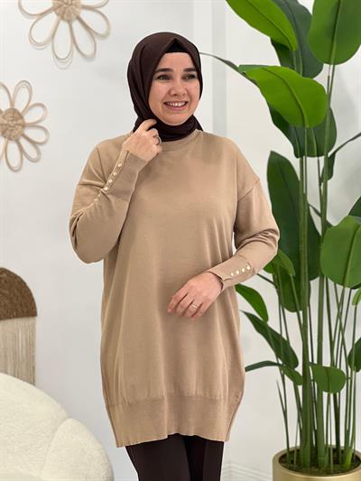 Bej Triko Tunik