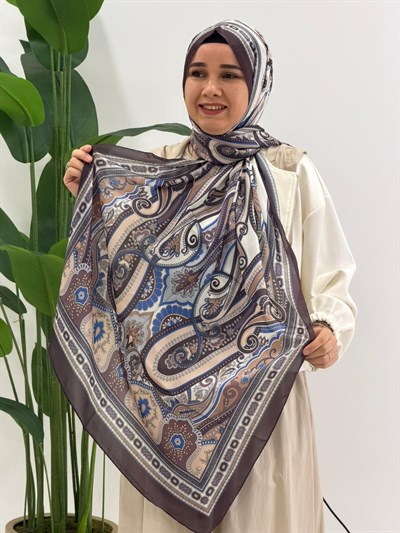 Mürdüm İpek Şal