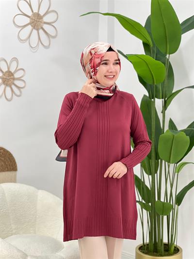 Bordo Merserize Tunik