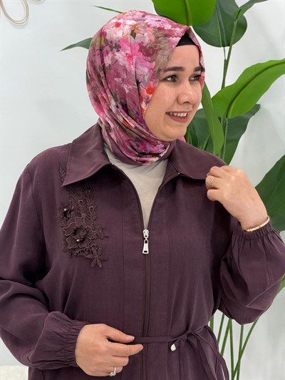 Mürdüm Pantolonlu Takım