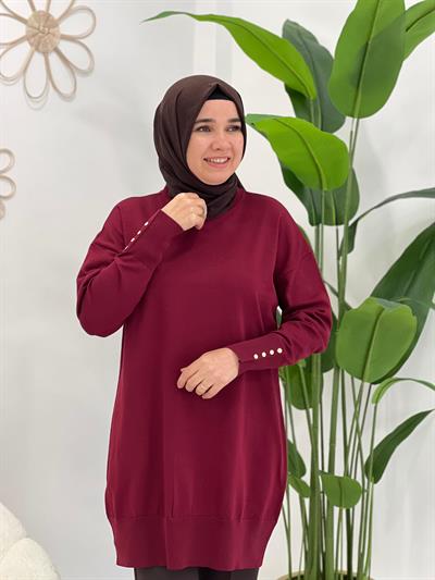 Bordo Triko Tunik