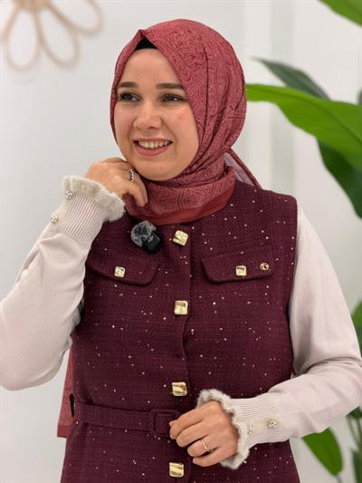 Bordo Tüvit Etekli Takım