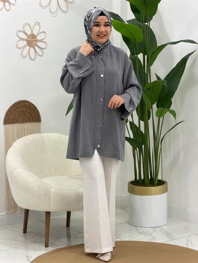 Gri Ceket Tunik