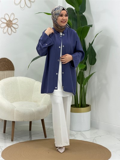 İndigo Ceket Tunik