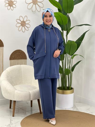 İndigo Modal Pantolon Takım