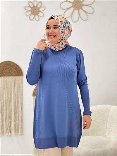 İndigo Triko Tunik
