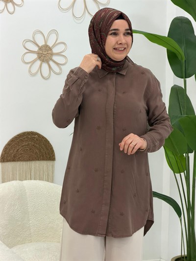 Kahve Kar Tanesi Tunik