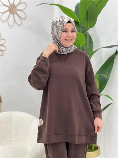 Kahve Modal Kumaş Takım