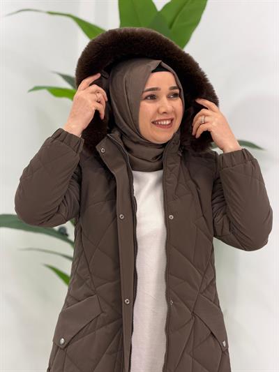 Kahve Şişme Mont