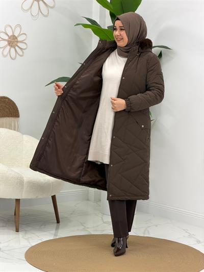 Kahve Şişme Mont