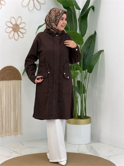 Kahverengi Beli Bağcıklı Kap