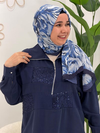 Lacivert Galaksi Pantolonlu Takım