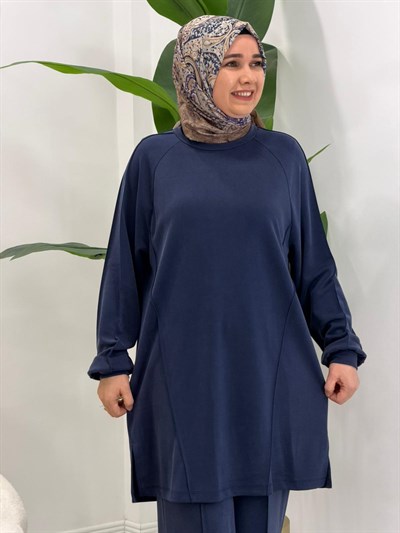 Lacivert Magusa Pantolonlu Takım