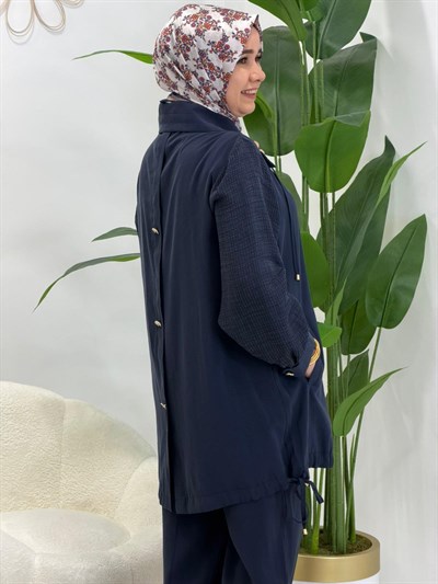 Lacivert Navy Pantolonlu Takım