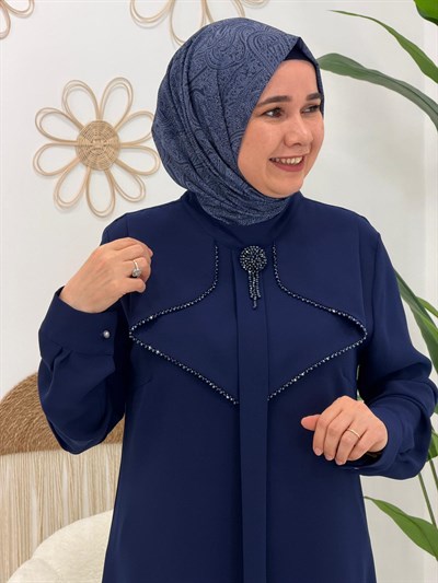 Lacivert Uzun Tunik