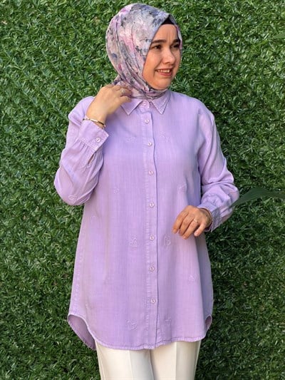 Lila Kalpli Tunik