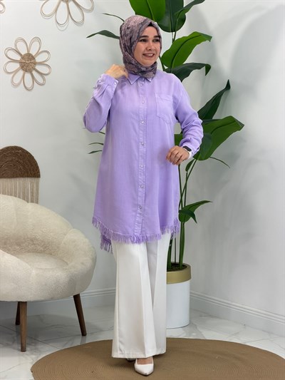 Lila Tensel Tunik