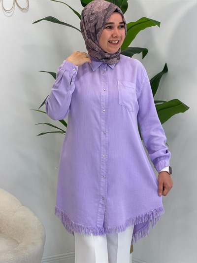 Lila Tensel Tunik