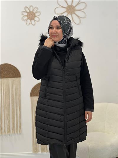 Mat Siyah Şişme Yelek
