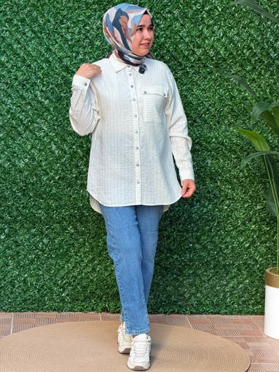Mavi Cotton Tunik