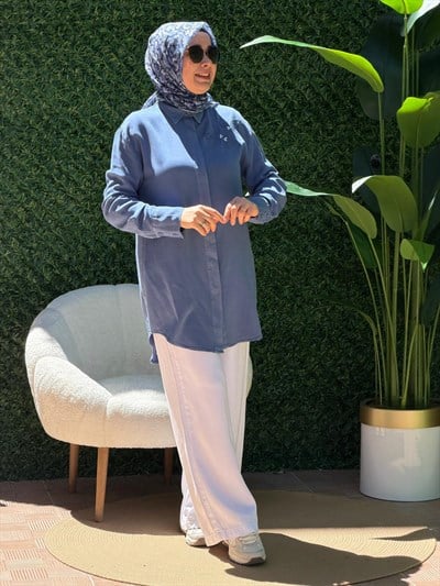Mavi Tensel Tunik 