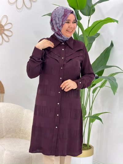 Mürdüm Mimoza Tunik