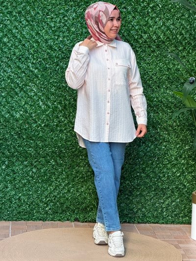 Pembe Cotton Tunik