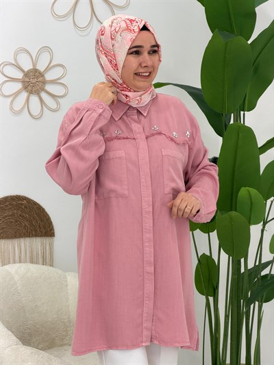 Pembe Tensel Tunik