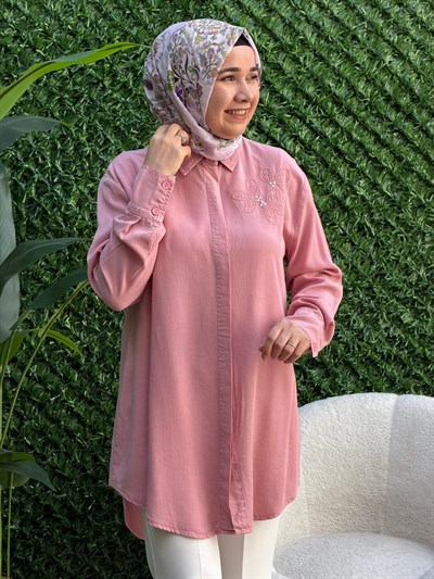 Pembe Tensel Tunik