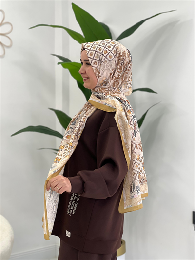 Sarı Deseni Şal