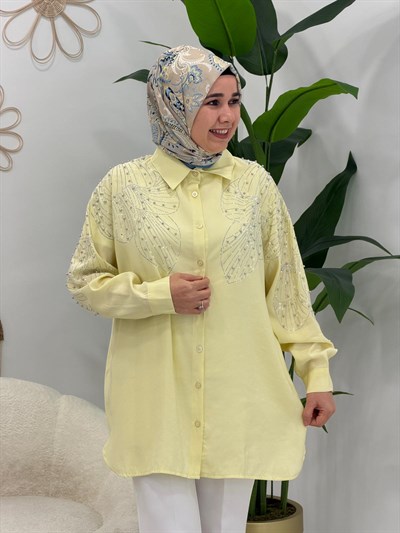 Sarı Taşlı Tunik