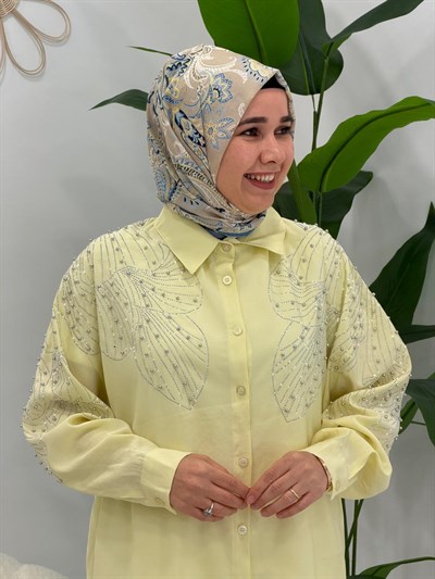 Sarı Taşlı Tunik