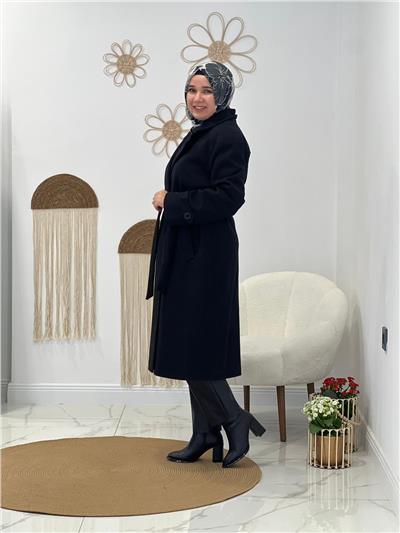 Siyah Kaşe Kaban