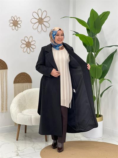 Siyah Kaşe Kaban