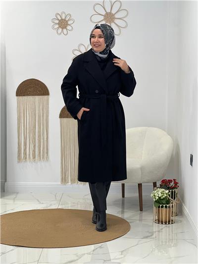 Siyah Kaşe Kaban