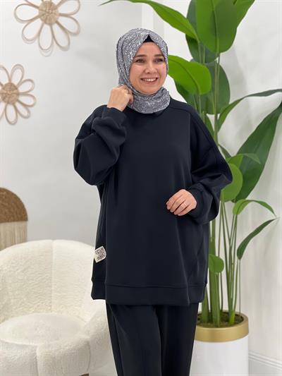 Siyah Modal Kumaş Takım